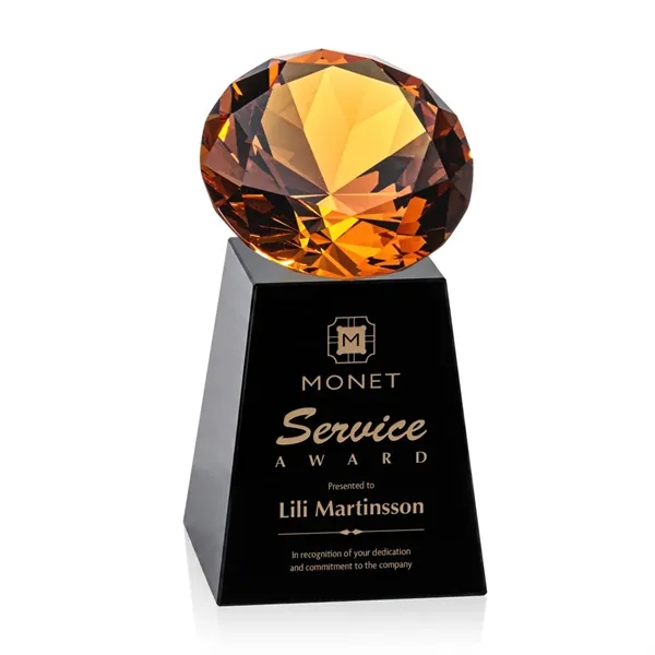 Item #OPT238-AK Celestina Award - Black/Amber