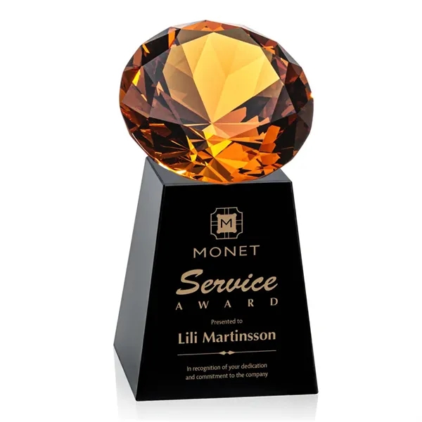 Item #OPT238-AK Celestina Award - Black/Amber