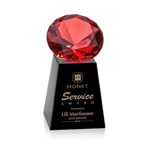 Item #OPT238-RK Celestina Award - Black/Ruby