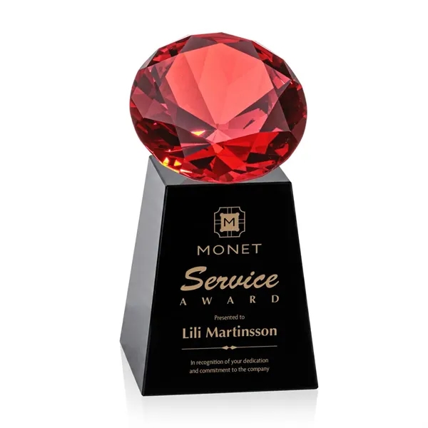 Item #OPT238-RK Celestina Award - Black/Ruby