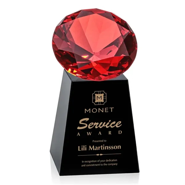 Item #OPT238-RK Celestina Award - Black/Ruby