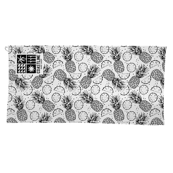 Item #BCH500-AIR Terry beach towel with built-in drawstring bag