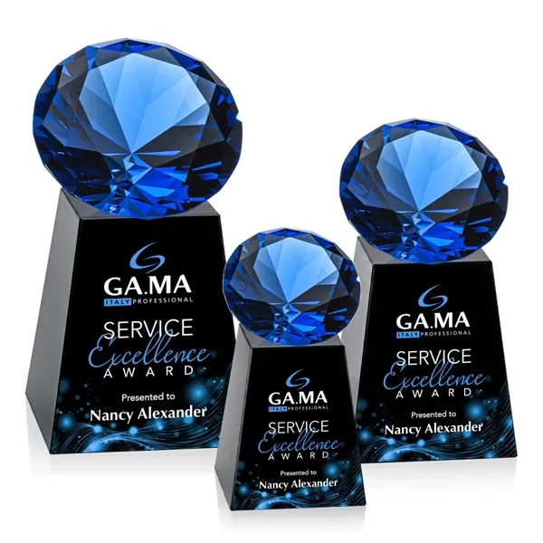 Item #OPV238-SK Celestina VividPrint™ Award - Black/Sapphire