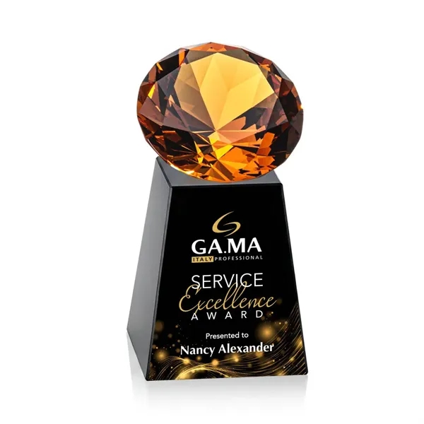 Item #OPV238-AK Celestina VividPrint™ Award - Black/Amber