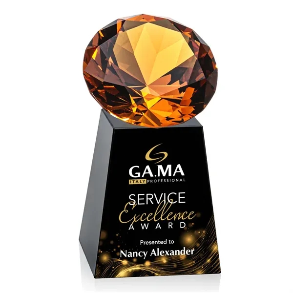 Item #OPV238-AK Celestina VividPrint™ Award - Black/Amber