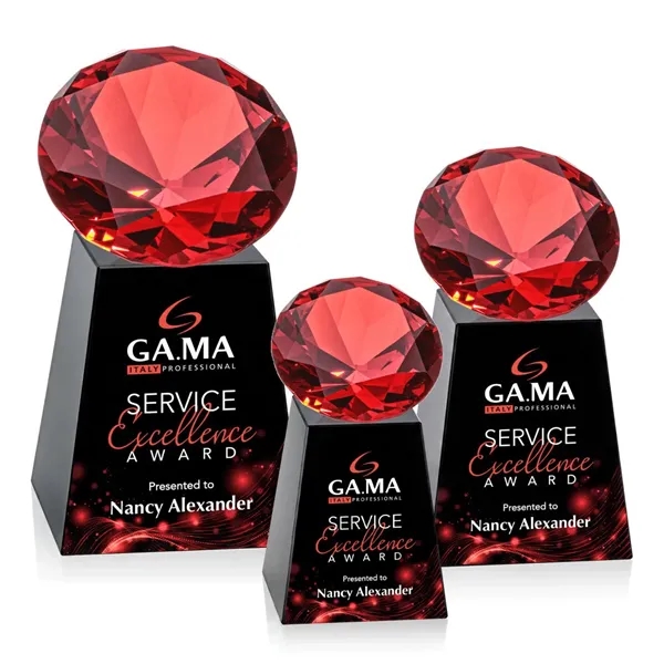 Item #OPV238-RK Celestina VividPrint™ Award - Black/Ruby