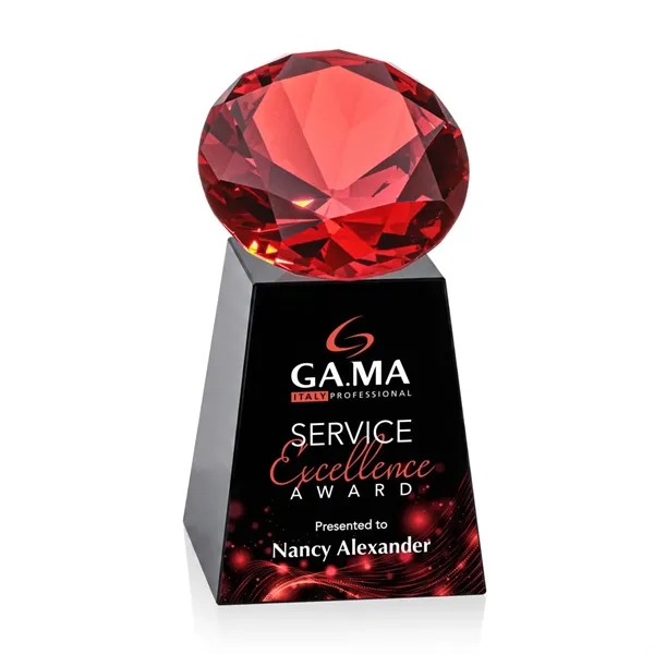 Item #OPV238-RK Celestina VividPrint™ Award - Black/Ruby