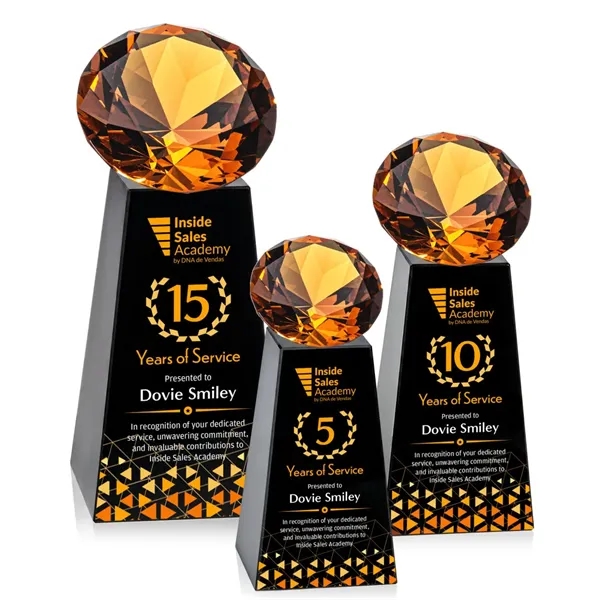 Item #OPV2466-A Novita VividPrint™ Award - Black/Amber