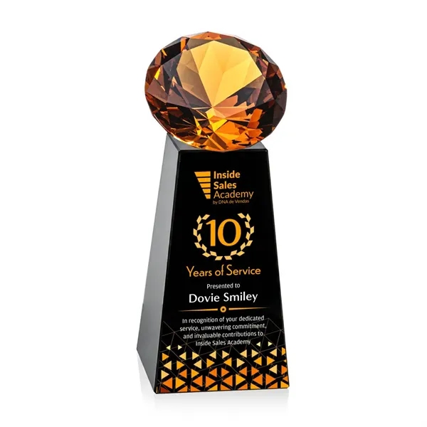 Item #OPV2466-A Novita VividPrint™ Award - Black/Amber