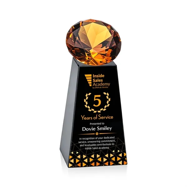 Item #OPV2466-A Novita VividPrint™ Award - Black/Amber