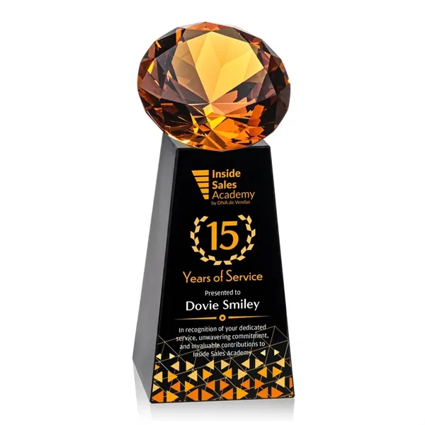 Item #OPV2466-A Novita VividPrint™ Award - Black/Amber