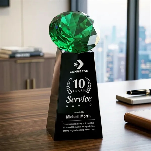 Item #OPT2466-E Novita Award - Black/Emerald
