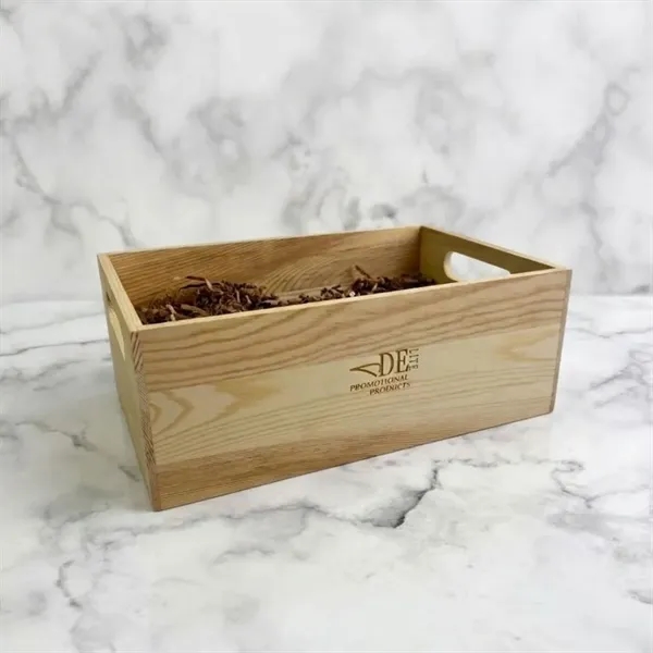 Item #WB1208P Light Wooden Crate 12x8.25x4.5 Inch