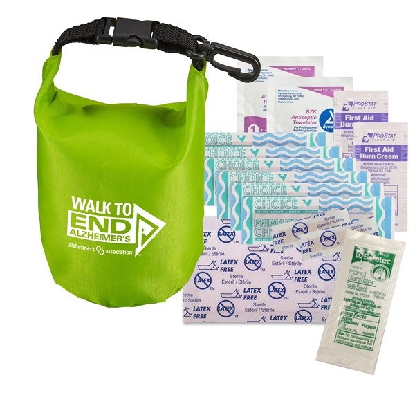 First aid bag with latex-free bandages, snip bandages, antiseptic towelettes, cream... from ASI 52840 Evans Manufacturing