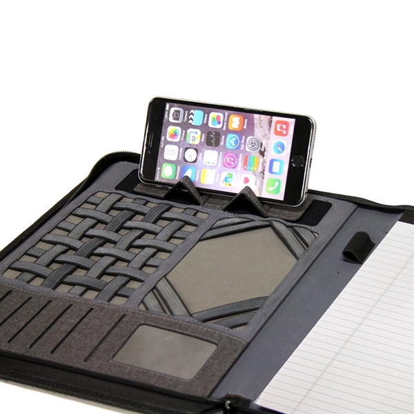 Done in heathered poly canvas, this smart full size zip around... from ASI 79384 Preferred Nation Inc