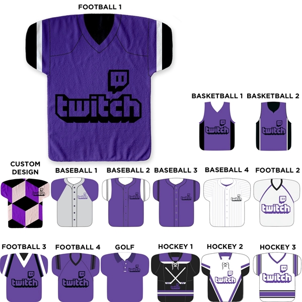 17" x 18"  jersey-shaped rally towel made of 100% polyester.... from ASI 57653 Gold Bond