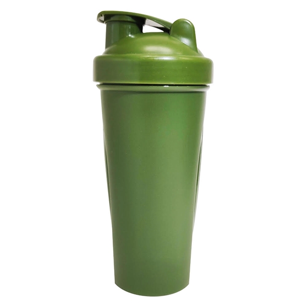 27 ounce solid plastic fitness shaker bottle with lid and metal... from ASI 31978 Admanline