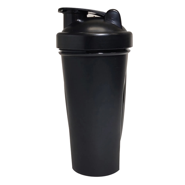 27 ounce solid plastic fitness shaker bottle with lid and metal... from ASI 31978 Admanline