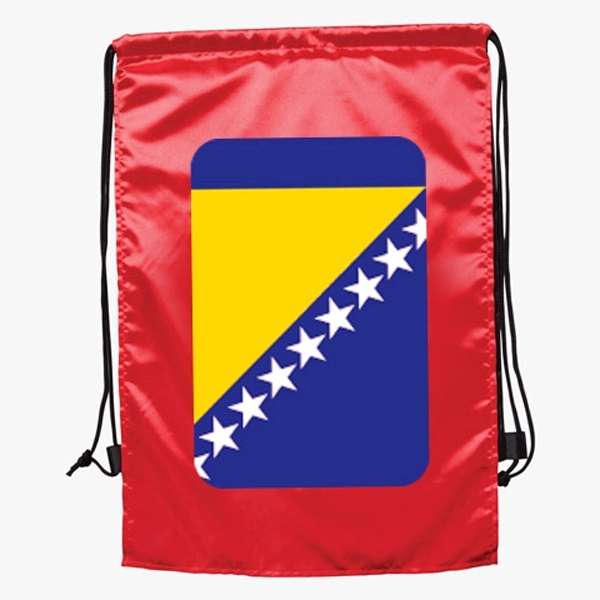 Super Hero Styled Sport & Flag Draw String Back Pack With... from ASI 62635 Inno-Vative Solutions Grp LTD