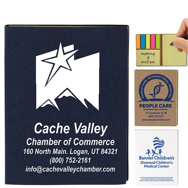 3" x 3 15/16" 30 sheet notebook with 25 sticky notes... from ASI 62660 Innovation Line