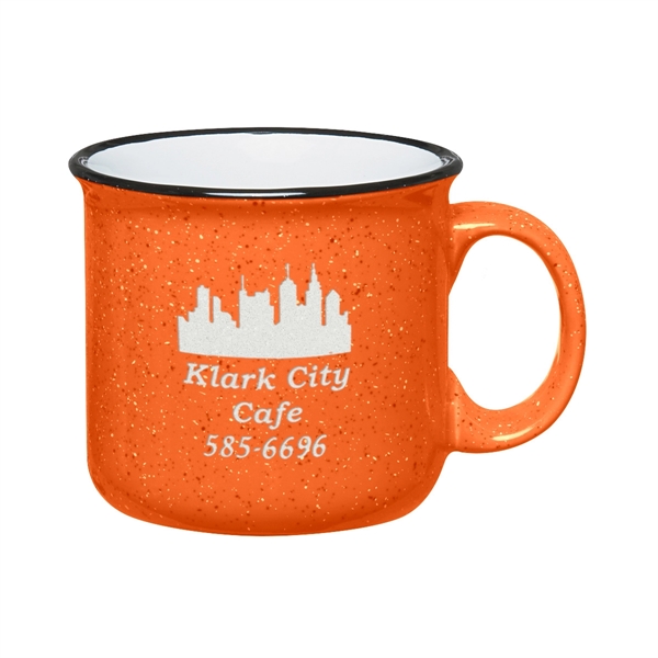 15 oz. ceramic campfire mug with retro granite design.... from ASI 61125 Hit Promotional Products / Hit®