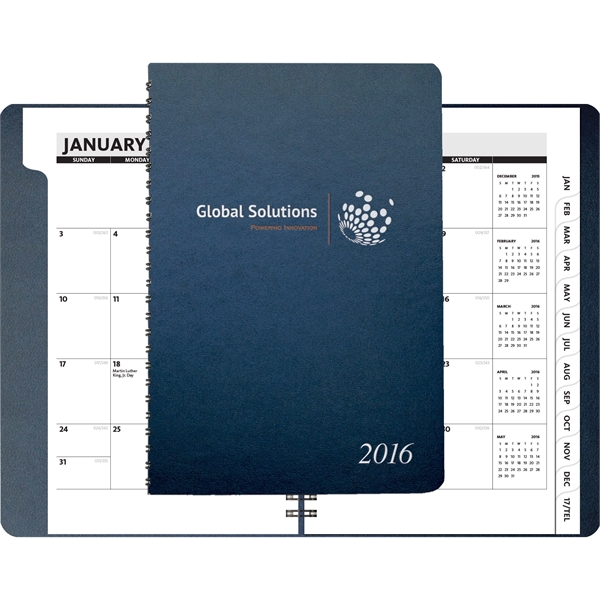 5.5" x 8.5" 14-month calendar, 50 sheets of paper, flexible wraparound... from ASI 91340 Journalbooks/Timeplanner Calendars
