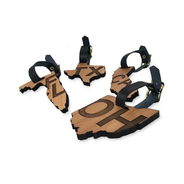 A black leather strap adds the finishing touches to this wood... from ASI 88156 Solid Dimensions Inc / Solid Dimensions Line