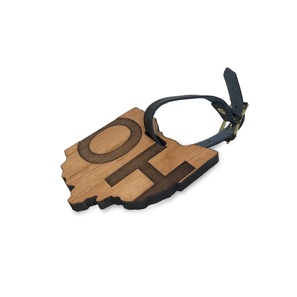 A black leather strap adds the finishing touches to this wood... from ASI 88156 Solid Dimensions Inc / Solid Dimensions Line