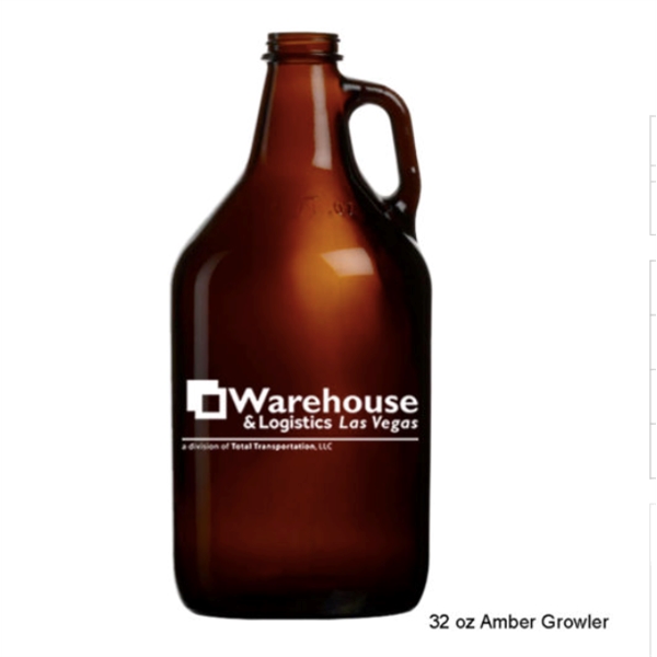 32 oz. Amber growler.... from ASI 92133 777 Promotional Products Inc