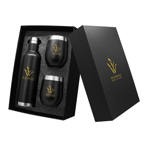 3pc gift set includes two 12 oz vacuum insulated, double wall... from ASI 30112 ACE Products