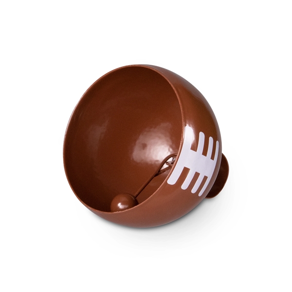 3 1/2" metal cowbell with football shape... from ASI 42016 Brighter Promotions Inc