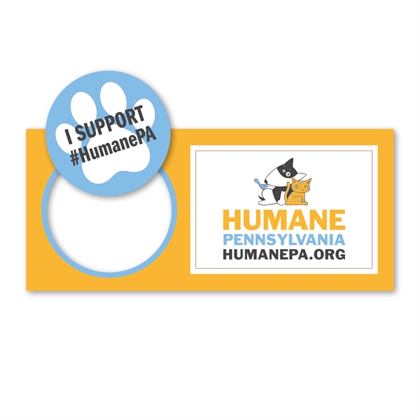 Set of 2 pop-out magnets in circle and rectangle shapes.... from ASI 68507 The Magnet Group / Magnet LLC™