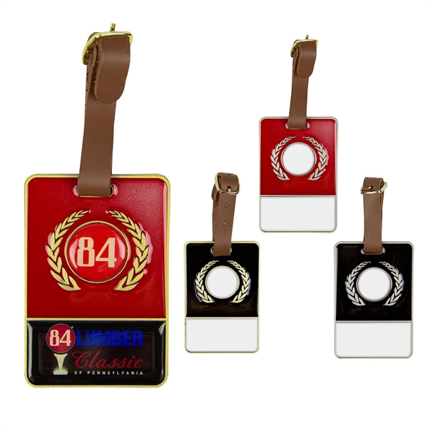 3 1/4" x 2 1/4" x 1/8" bag tag with a... from ASI 57653 Gold Bond