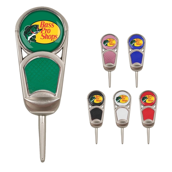 Golf ball marker with an assortment of colors.... from ASI 57653 Gold Bond