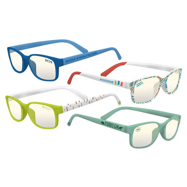 PMS matched eyeglass frames with blue light blocking lenses and 4... from ASI 45657 Pop! Promos
