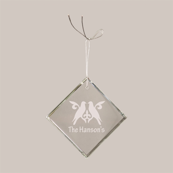 Hanging faceted crystal ornaments with silver hanging string. Assorted shapes.... from ASI 74601 Calico