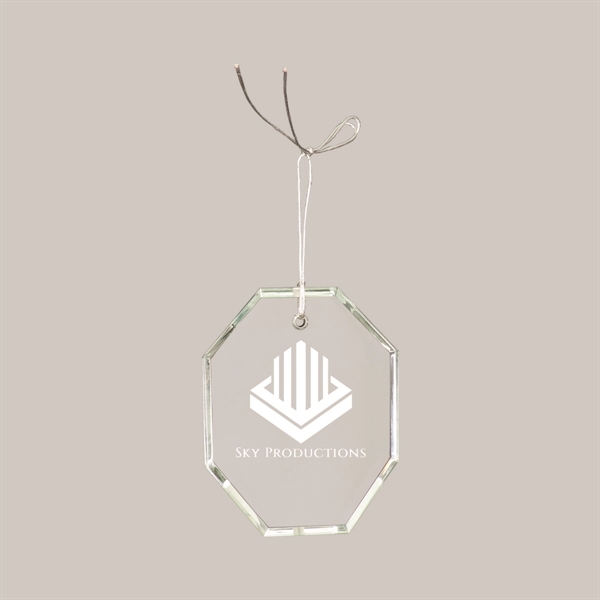 Hanging faceted crystal ornaments with silver hanging string. Assorted shapes.... from ASI 74601 Calico