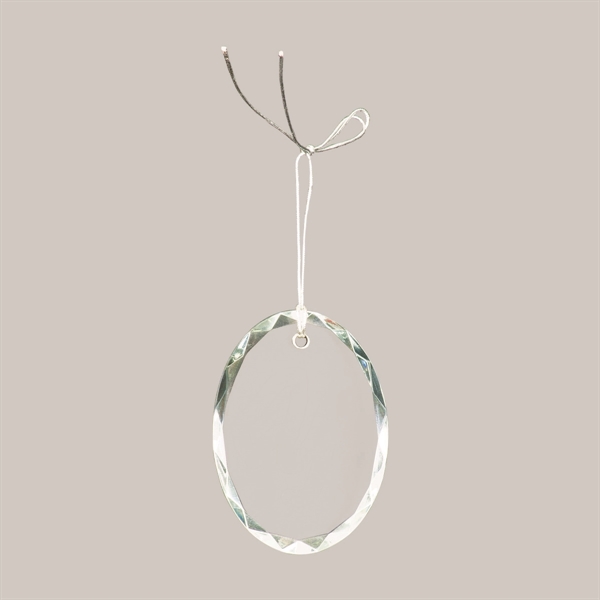 Hanging faceted crystal ornaments with silver hanging string. Assorted shapes.... from ASI 74601 Calico