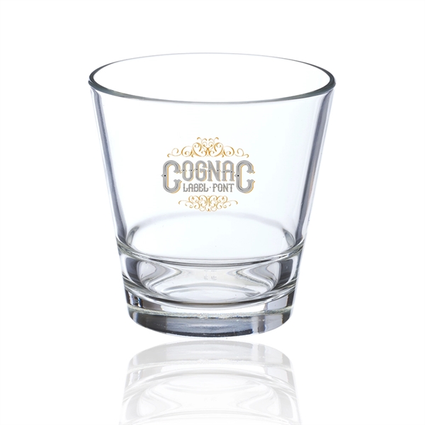 10.5 oz. stackable old fashioned glass with screen printed customization.... from ASI 39552 BEL Promo