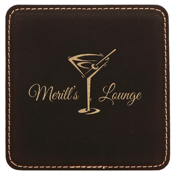 Leather coaster with a suede backing.... from ASI 59080 Halls & Company