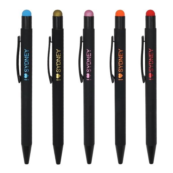 Metal stylus pen made of metal with a matte finish and... from ASI 37218 Athena Promo (tm)