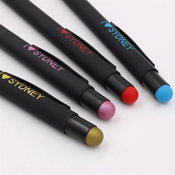 Metal stylus pen made of metal with a matte finish and... from ASI 37218 Athena Promo (tm)