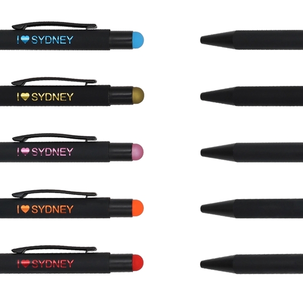 Metal stylus pen made of metal with a matte finish and... from ASI 37218 Athena Promo (tm)