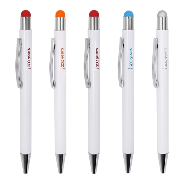Colorful Metal Stylus Pen made of metal with a lacquer finish... from ASI 37218 Athena Promo (tm)