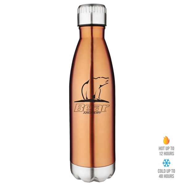 17 oz. insulated double wall stainless steel bottle in custom gift... from ASI 90807 Tekweld