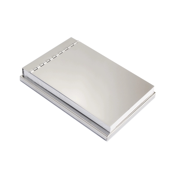 Polished silver notepad holder includes a 3.75" x 5.75" perforated notepad.... from ASI 73010 Natico Originals Inc