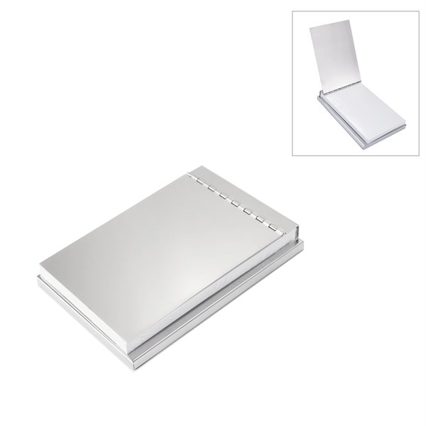 Polished silver notepad holder includes a 3.75" x 5.75" perforated notepad.... from ASI 73010 Natico Originals Inc