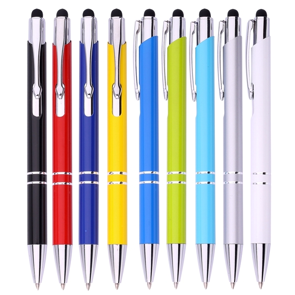 Aluminum stylus pen available in several colors with a stylus tip.... from ASI 37218 Athena Promo (tm)