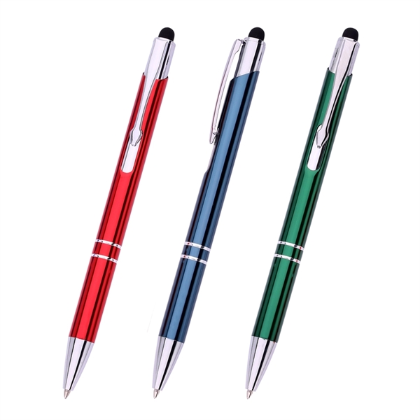 Aluminum stylus pen available in several colors with a stylus tip.... from ASI 37218 Athena Promo (tm)