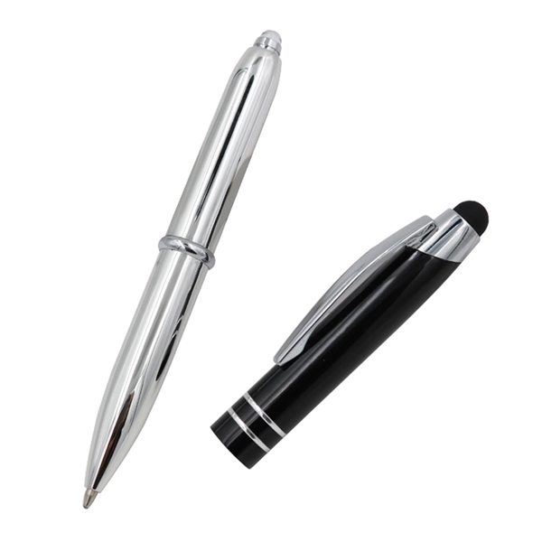 Ballpoint light stylus pen made of aluminum with a stylus on... from ASI 37218 Athena Promo (tm)